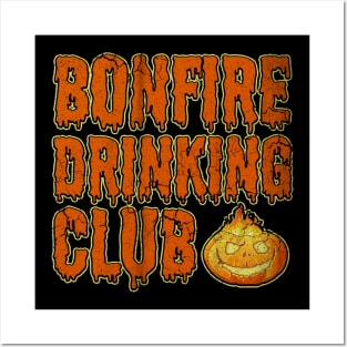 Halloween Bonfire Drinking Club Posters and Art